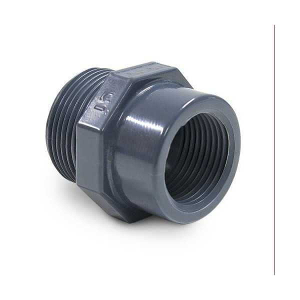 Reducción Roscada PVC M3/4 -H1/2 9002472 [LOTE DE 28 Unidades] HIDROTEN