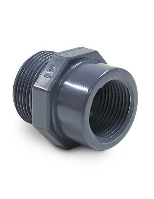 Reducción Roscada PVC M1 -H3/4 9002474 [LOTE DE 30 Unidades] HIDROTEN