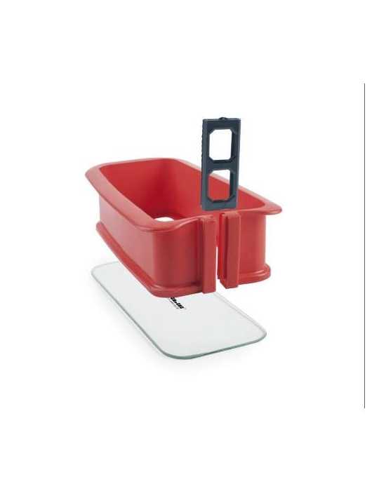 Molde Desmontab Silicona Rectang Base Cristal 28CM [LOTE DE 2 Unidades] IBILI