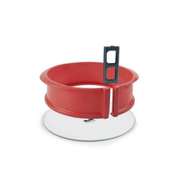 Molde Silic Desmontable Redondo Base Cristal 19CM [LOTE DE 4 Unidades] IBILI