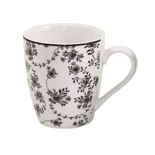 Taza Mug Armonia Negro 8 cm 692001 [LOTE DE 8 Unidades] IBILI