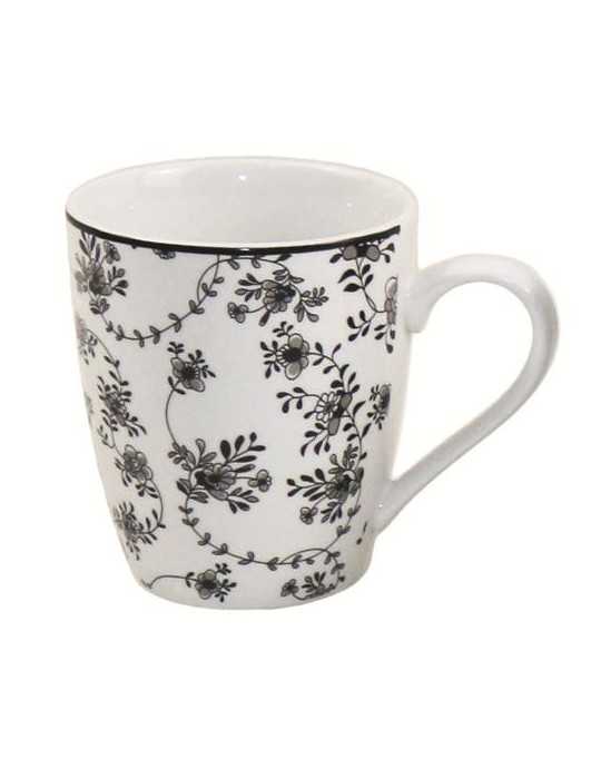Taza Mug Armonia Negro 8 cm 692001 [LOTE DE 8 Unidades] IBILI