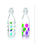Botella Decorada Cristal 1 L 740111 [LOTE DE 6 Unidades] IBILI