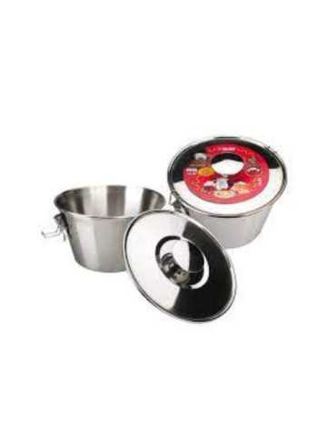 Flanero con Tapa Inoxidable 16CM 651616 [LOTE DE 2 Unidades] IBILI