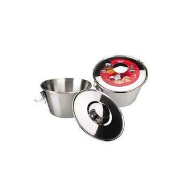 Flanero con Tapa Inoxidable 18CM 651618 [LOTE DE 2 Unidades] IBILI