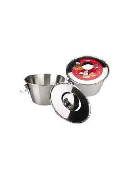 Flanero con Tapa Inoxidable 18CM 651618 [LOTE DE 2 Unidades] IBILI