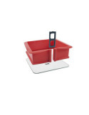 Molde Silic Desmontable Cuadrado Base Cristal 21CM [LOTE DE 2 Unidades] IBILI
