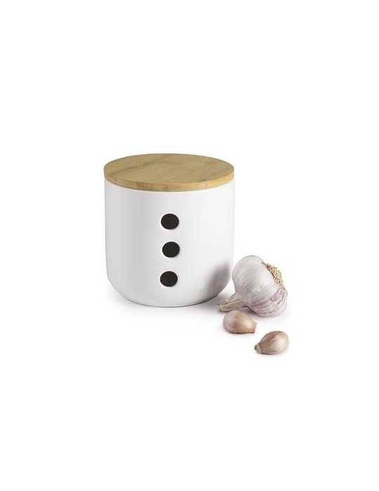 Tarro para Ajos Ceramic+bamboo 715110 [LOTE DE 2 Unidades] IBILI