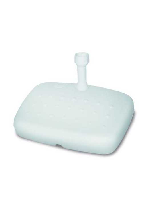 Base Parasol Rincon 48X38CM. 415L.PARA Tubo 19MM Blanco [LOTE DE 2 Unidades] IDEA EUROPE