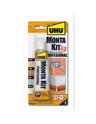 Uhu Monta Kit Profesional Tubo 125 gr 6310658 [LOTE DE 6 Unidades] IMEDIO