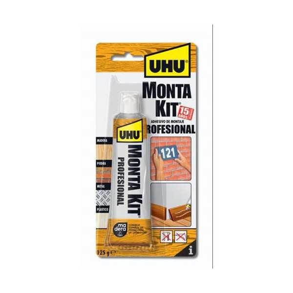 Uhu Monta Kit Profesional Tubo 125 gr 6310658 [LOTE DE 6 Unidades] IMEDIO