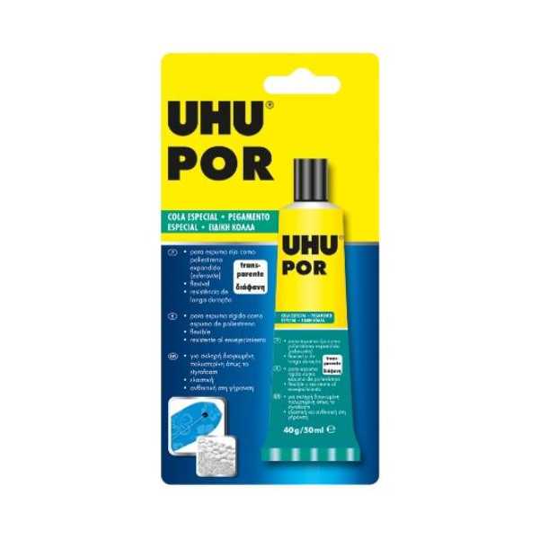 Adhesivo Uhu Poliestireno Tubo 40 gr [LOTE DE 6 Unidades] IMEDIO