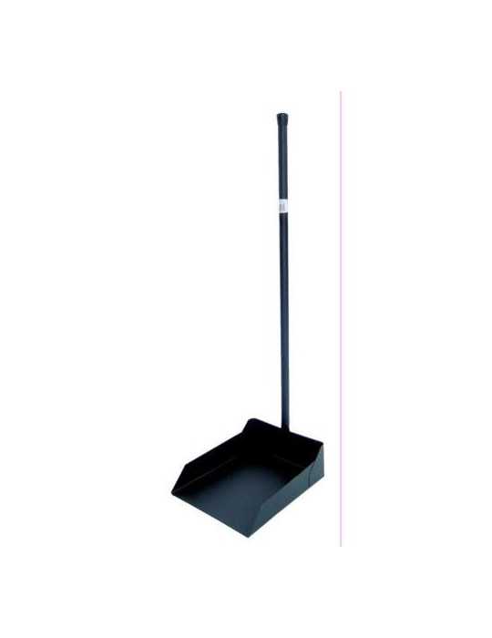 Recogedor Metálico Negro Mango de 76CM 71300 [LOTE DE 4 Unidades] IMEX