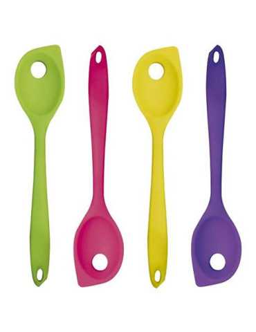 Cuchara Silicona Fluor 27 cm Colores Surtidos [LOTE DE 14 Unidades] IMF