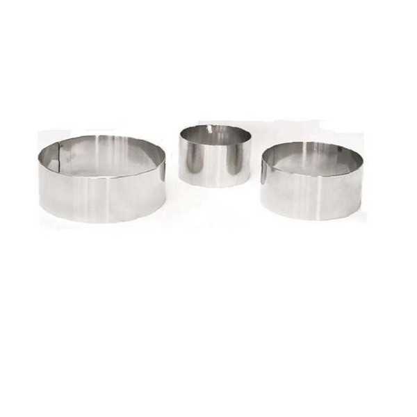 Molde Inoxidable Redondo 6X4 cm 2130 [LOTE DE 30 Unidades] IMF