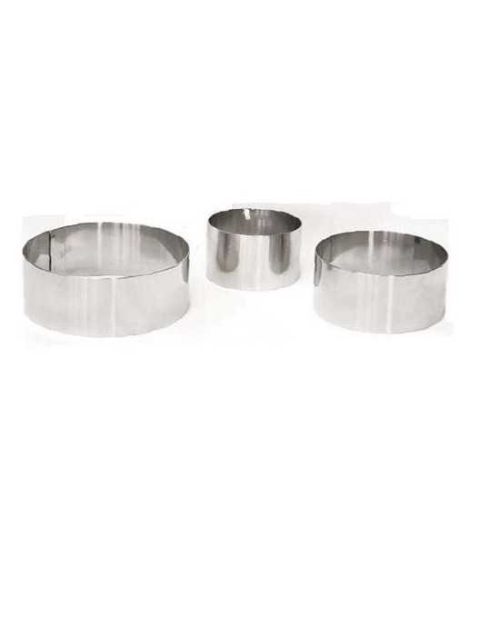 Molde Inoxidable Redondo 6X4 cm 2130 [LOTE DE 30 Unidades] IMF