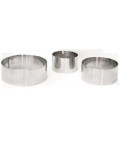 Molde Inoxidable Redondo 6X4 cm 2130 [LOTE DE 30 Unidades] IMF