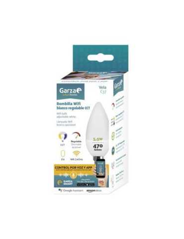Bombilla Vela Cct+dim Smart WIFI E14 5,5W 470LM [LOTE DE 4 Unidades] IMPREX