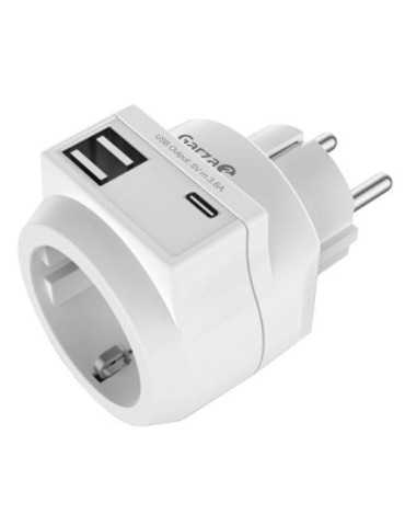 Enchufe Adaptardor con 2 USB y 1USB-C 420045 [LOTE DE 4 Unidades] IMPREX