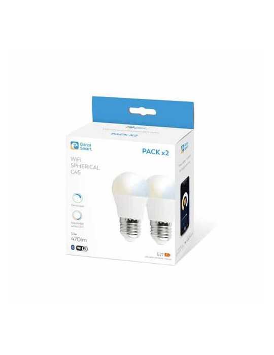 Bombillas Smart Home Esfericas 5,5W (Pack de 2) [LOTE DE 2 Unidades] IMPREX