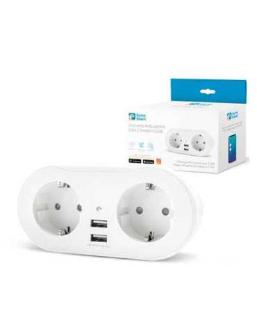 GZ Enchufe Smart WIFI 2 Tomas y 2 USB 401301 IMPREX
