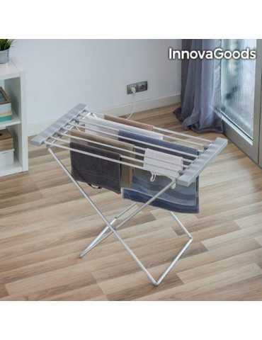 Tendedero Eléctrico Plegable 120W Gris 8 Barras INNOVAGOODS