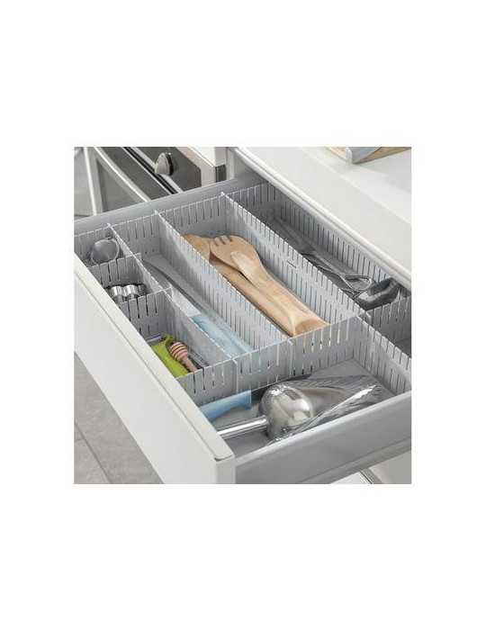 Organizador Cajones Ajustable Gris 16UDS [LOTE DE 4 Unidades] INNOVAGOODS