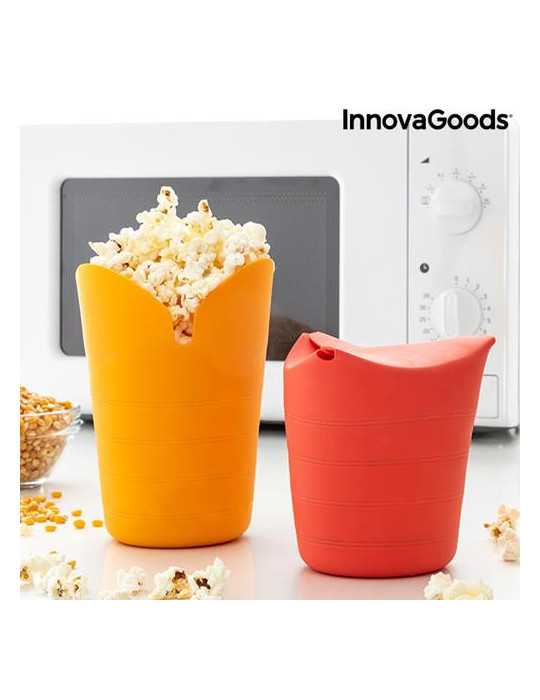 Palomiteras Silicona Plegables Popbox (2UND) [LOTE DE 2 Unidades] INNOVAGOODS