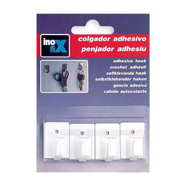 Colgador Adhesivo Acero Inoxidable [LOTE DE 12 Unidades] INOFIX