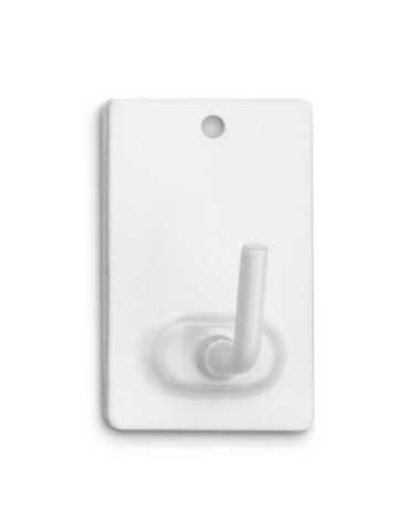 Colgador Adhesivo Acero Color Blanco (BL.-2) 2040-2 [LOTE DE 14 Unidades] INOFIX