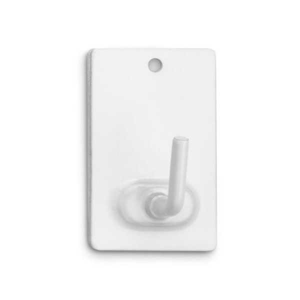 Colgador Adhesivo Acero Color Blanco (BL.-2) 2040-2 [LOTE DE 14 Unidades] INOFIX