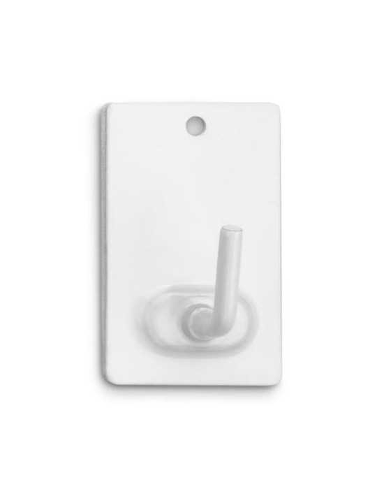 Colgador Adhesivo Acero Color Blanco (BL.-2) 2040-2 [LOTE DE 14 Unidades] INOFIX