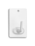 Colgador Adhesivo Acero Color Blanco (BL.-2) 2040-2 [LOTE DE 14 Unidades] INOFIX