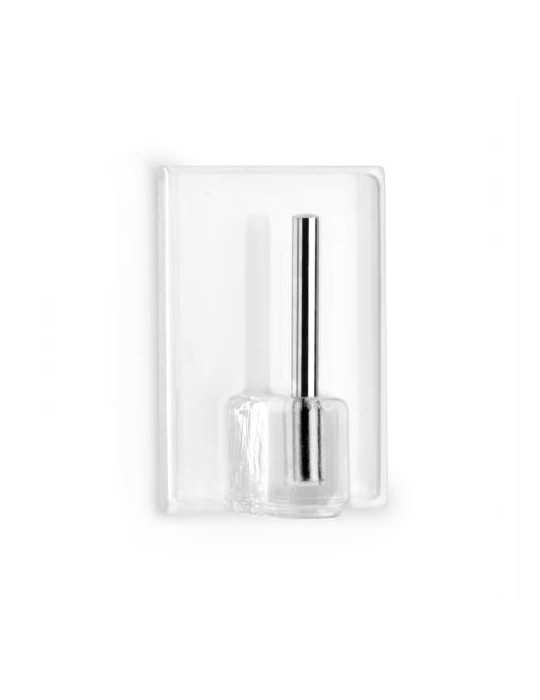 Colgador Adhesivo Visillos Transparente (BL.-4) 2042-0 [LOTE DE 12 Unidades] INOFIX