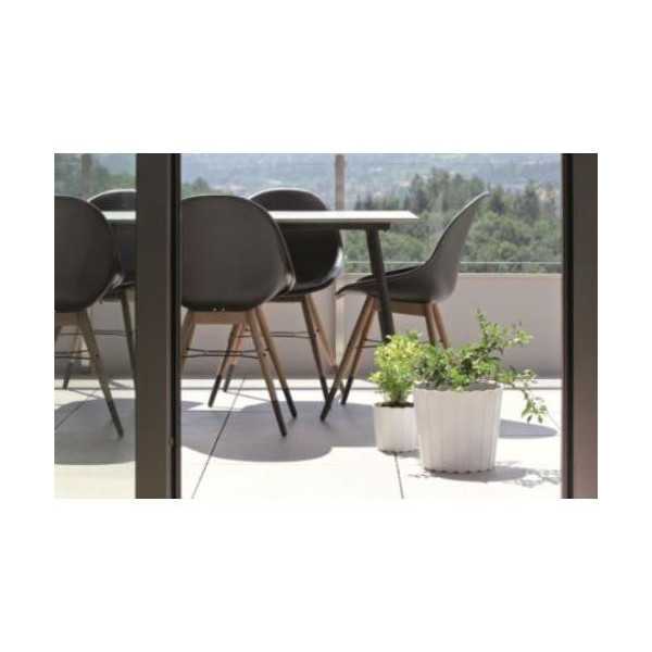 Maceta INT./EXT. 1,4L 15CM Blanca Boardee Basic [LOTE DE 12 Unidades] INTEPLAS