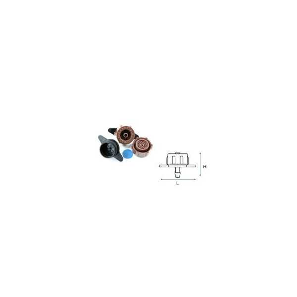Gotero Autocompensante Key-Orvel 8L/H (Bolsa 25) [LOTE DE 6 Unidades] EXTRULINE