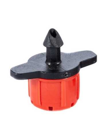Gotero Pinchado Regulable 0-60L/H Rojo (Bolsa 25) [LOTE DE 18 Unidades] EXTRULINE