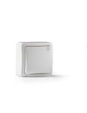 Pulsador Timbre Superficie Blanco 10A-250V S-7000 [LOTE DE 6 Unidades] FAMATEL
