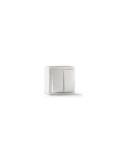 Doble Interruptor Superficie Blanco 10A-250V S7000 [LOTE DE 6 Unidades] FAMATEL