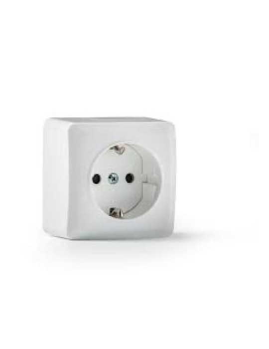 Base TT Lateral Superficie Blanco 16A-250V S-7000 [LOTE DE 6 Unidades] FAMATEL