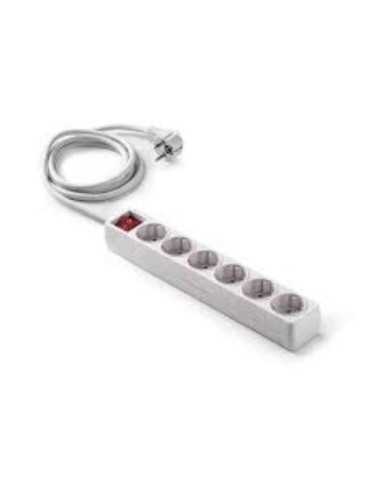 Base 6 Tomas TT con Cable 5M Blanco 9/906 [LOTE DE 2 Unidades] FAMATEL