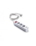 Base 3 Tomas TT+2 USB con Cable 1.5M Blanco 9/713 [LOTE DE 4 Unidades] FAMATEL