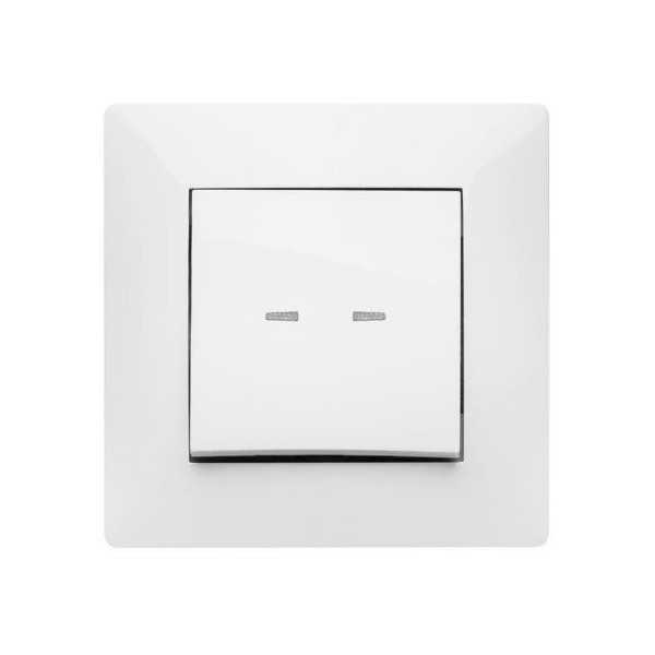 Pulsador Luminoso 10 Ah 250 V Blanco 9111 [LOTE DE 4 Unidades] FAMATEL