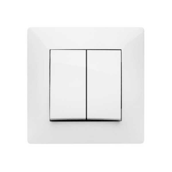 Doble Interruptor 10 Ah 250 V Blanco 9303 [LOTE DE 4 Unidades] FAMATEL
