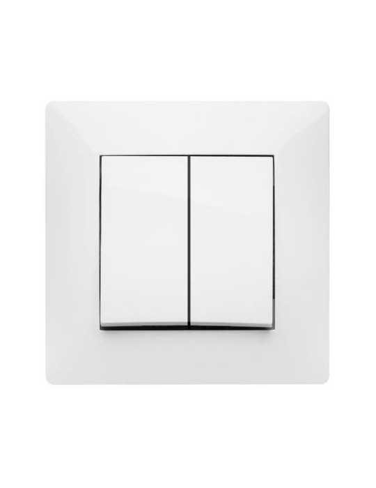 Doble Interruptor 10 Ah 250 V Blanco 9303 [LOTE DE 4 Unidades] FAMATEL