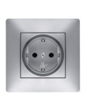 Toma Corriente 16 Ah 250 V Aluminio 9223 [LOTE DE 4 Unidades] FAMATEL