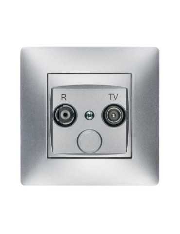 Toma Television R-TV Aluminio 9235 [LOTE DE 2 Unidades] FAMATEL