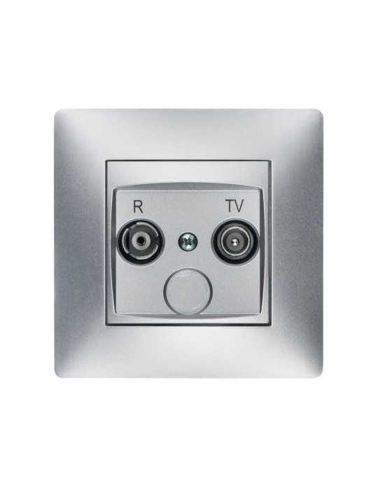 Toma Television R-TV Aluminio 9235 [LOTE DE 2 Unidades] FAMATEL