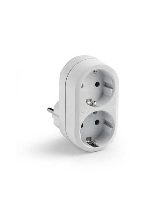 Adaptador Dobre TT 16A-250V Blanco 1332 [LOTE DE 10 Unidades] FAMATEL
