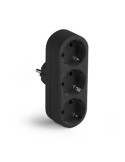 Adaptador Triple TT 16A-250V Negro 1333-N [LOTE DE 8 Unidades] FAMATEL